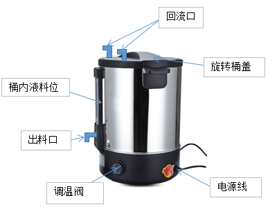 发泡剂加温料桶